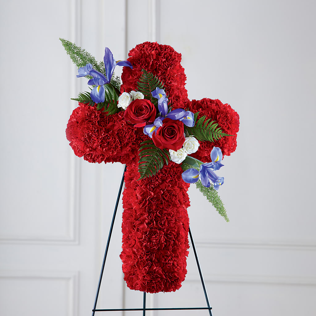 Faithful Hero Floral Cross – MOSS & CO, Watkinsville GA