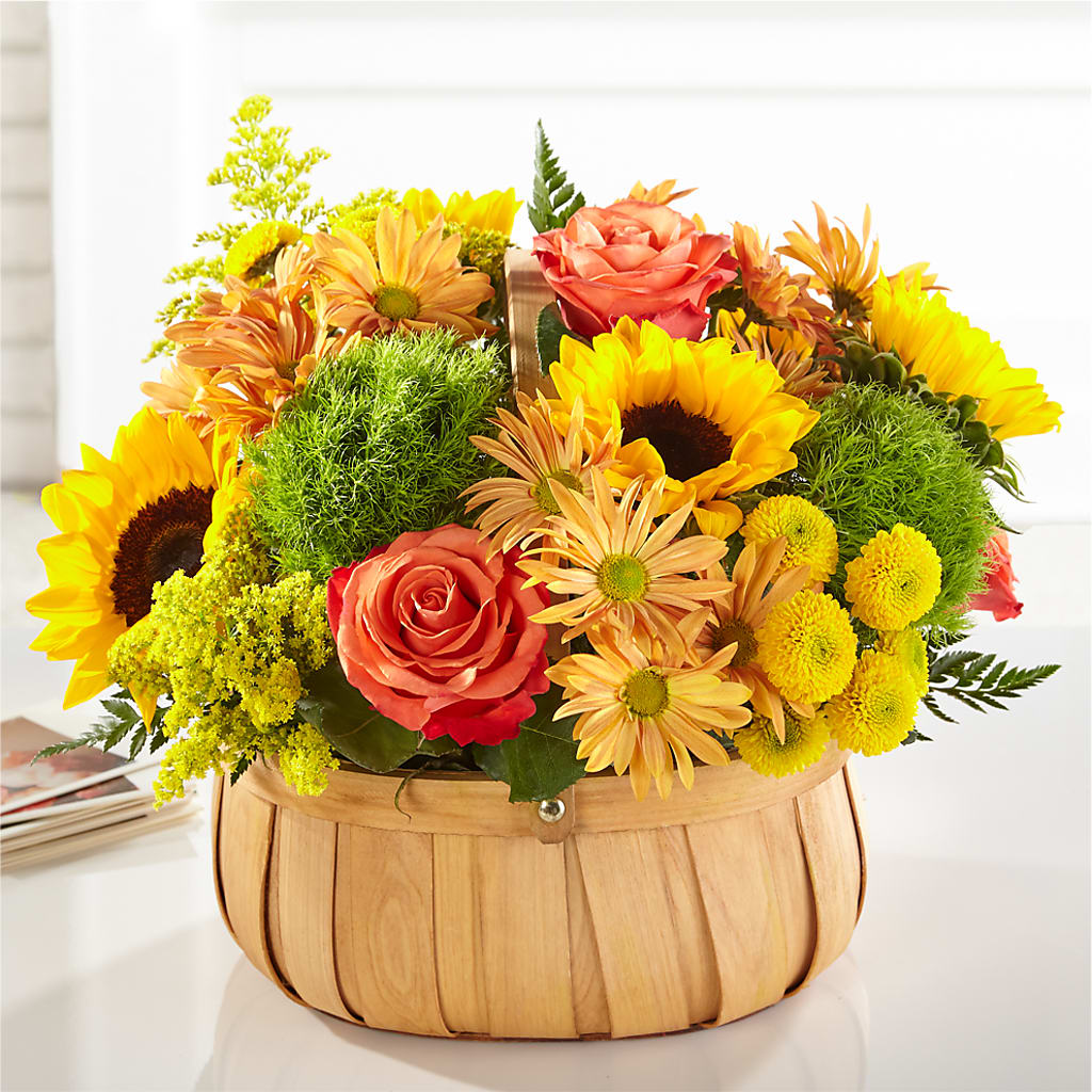Harvest Sunflower Basket – MOSS & CO, Watkinsville GA