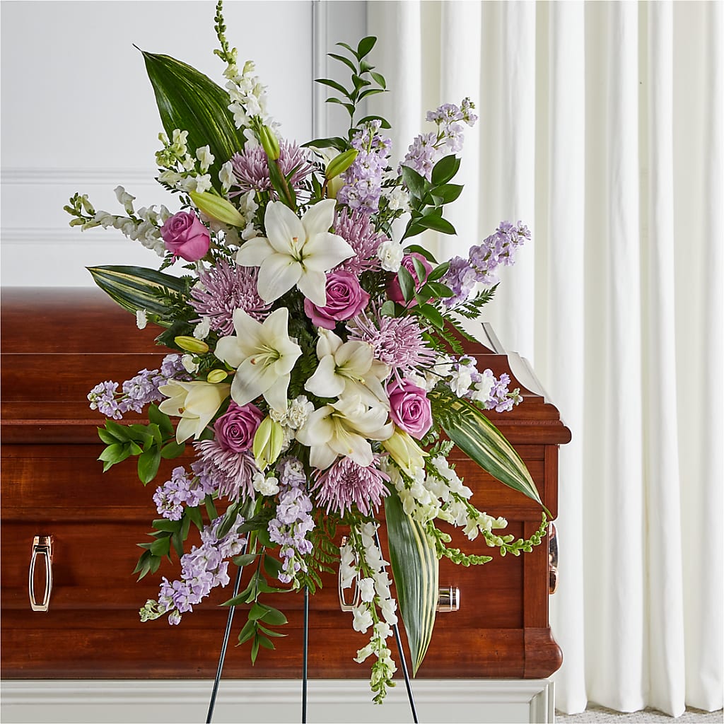 Grateful Hearts Standing Spray – MOSS & CO, Watkinsville GA