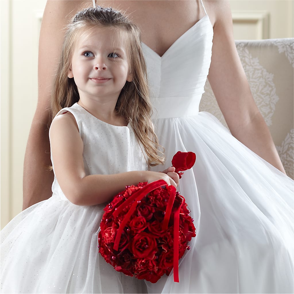 Pure at Heart Flower Girl Arrangement – MOSS & CO, Watkinsville GA