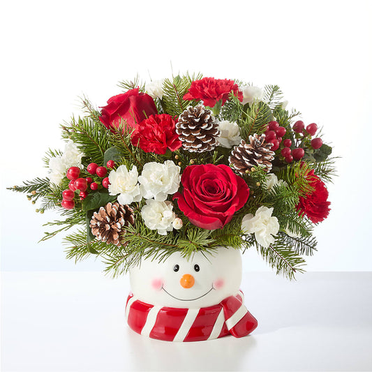 Jolly Snowman Bouquet – MOSS & CO, Watkinsville GA