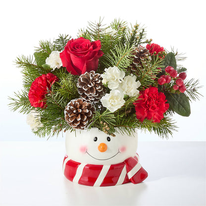 Jolly Snowman Bouquet – MOSS & CO, Watkinsville GA