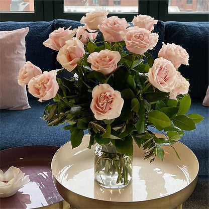 Long Stem Pink Rose Bouquet – MOSS & CO, Watkinsville GA
