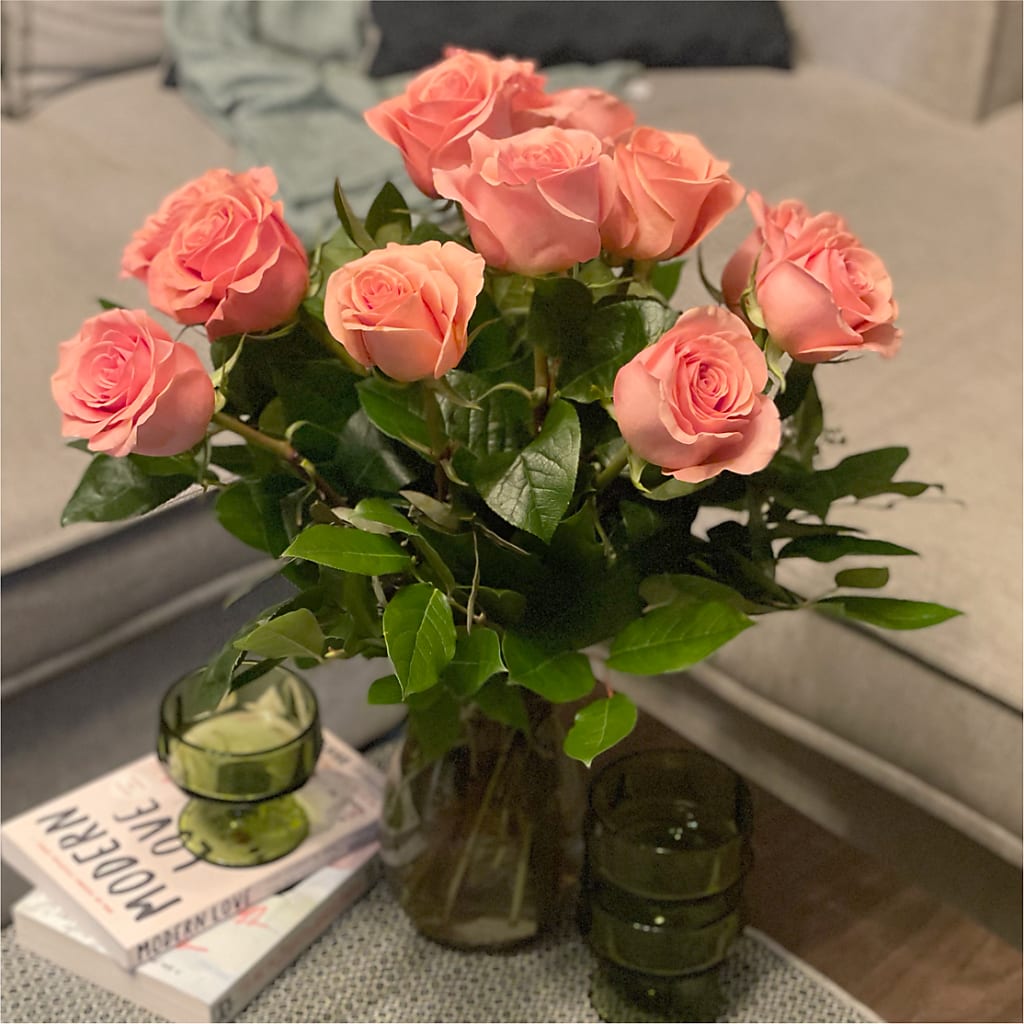 Long Stem Pink Rose Bouquet – MOSS & CO, Watkinsville GA