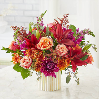 Burgundy Landscape Bouquet – MOSS & CO, Watkinsville GA