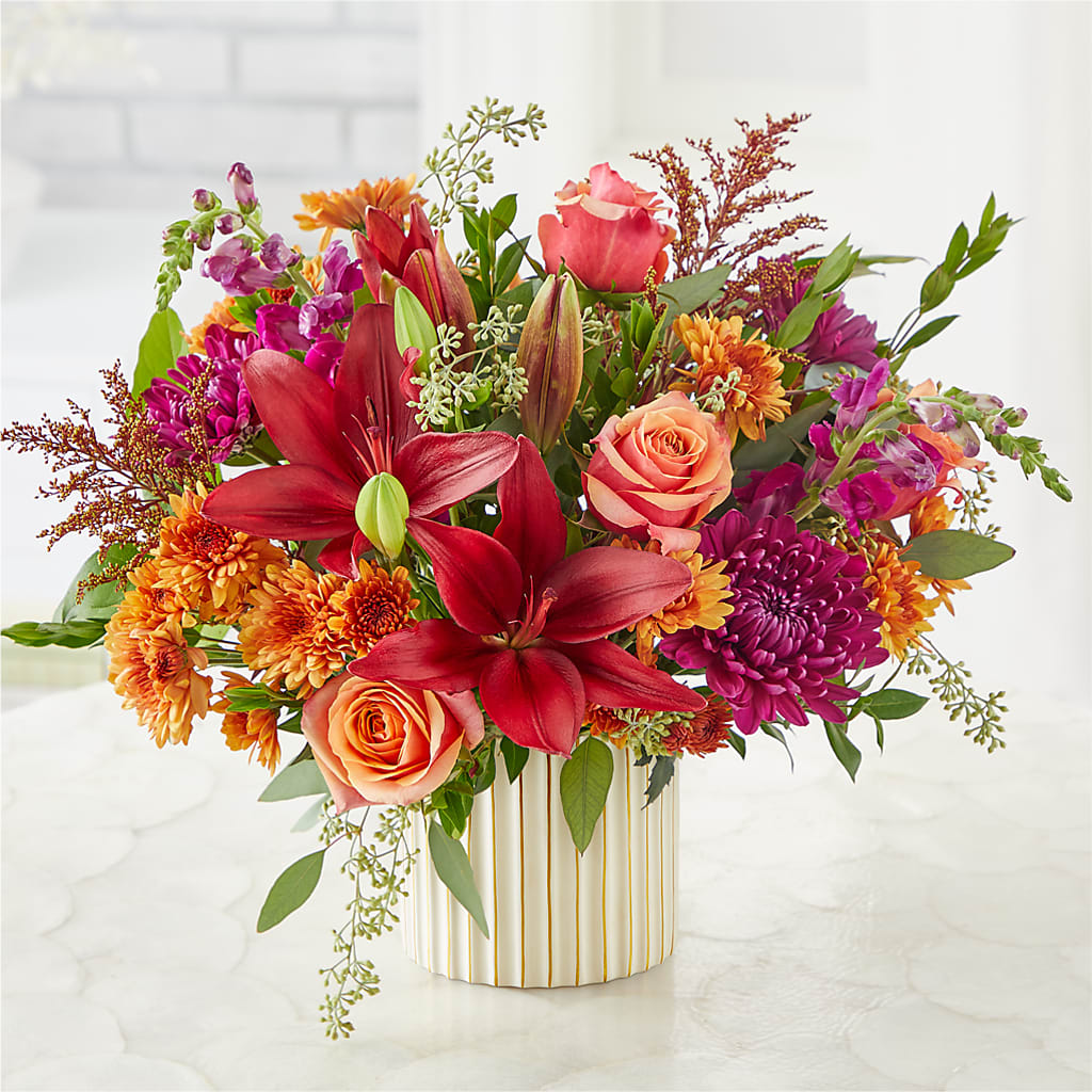 Burgundy Landscape Bouquet – MOSS & CO, Watkinsville GA