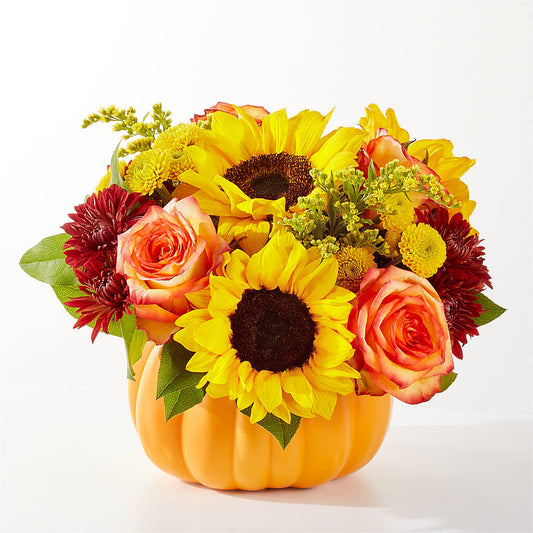 Golden Gourd Pumpkin Bouquet – MOSS & CO, Watkinsville GA