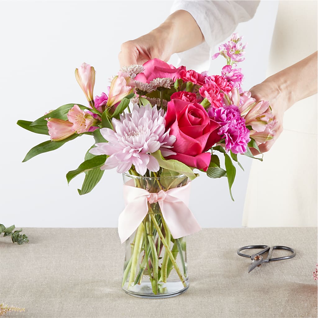 Pink Ribbon - A Florist Original – MOSS & CO, Watkinsville GA