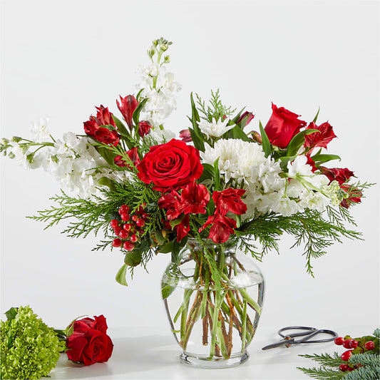 Merry Moment Bouquet – A Florist Original – MOSS & CO, Watkinsville GA