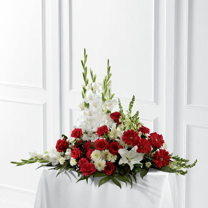 Crimson & White Arrangement – MOSS & CO, Watkinsville GA