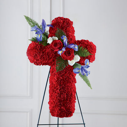 Faithful Hero Floral Cross – MOSS & CO, Watkinsville GA
