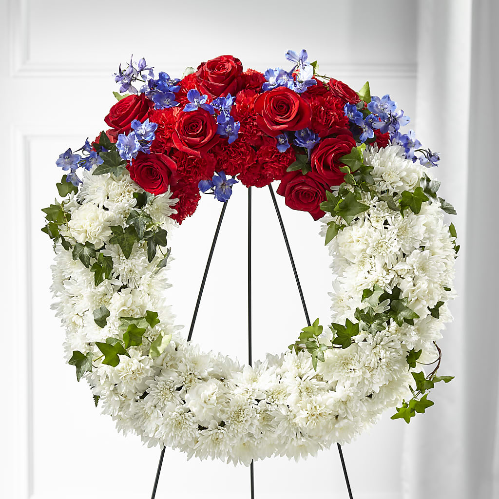 Patriotic Passion Wreath – MOSS & CO, Watkinsville GA