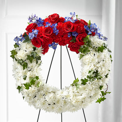 Patriotic Passion Wreath – MOSS & CO, Watkinsville GA