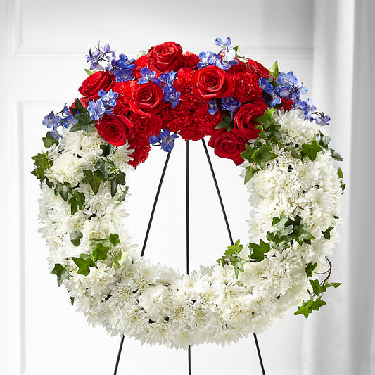 Patriotic Passion Wreath – MOSS & CO, Watkinsville GA