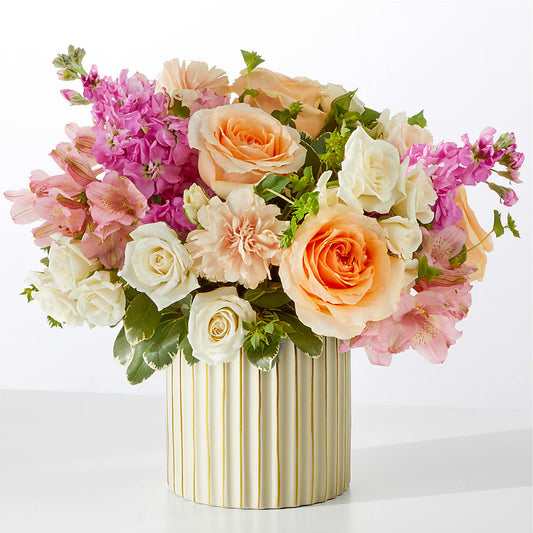 Paradise Bouquet with Ivory Vase – MOSS & CO, Watkinsville GA