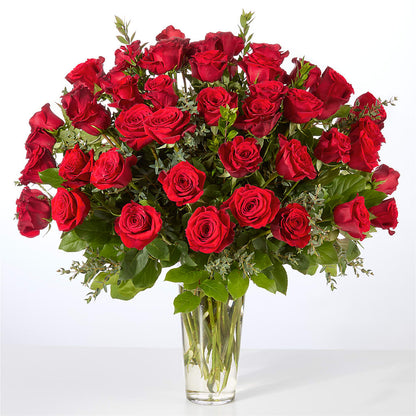 Forever Yours Fifty Stem Red Rose Bouquet – MOSS & CO, Watkinsville GA