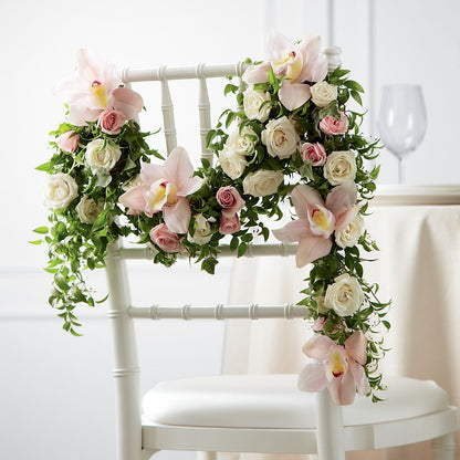Orchid Rose Chair Décor – MOSS & CO, Watkinsville GA